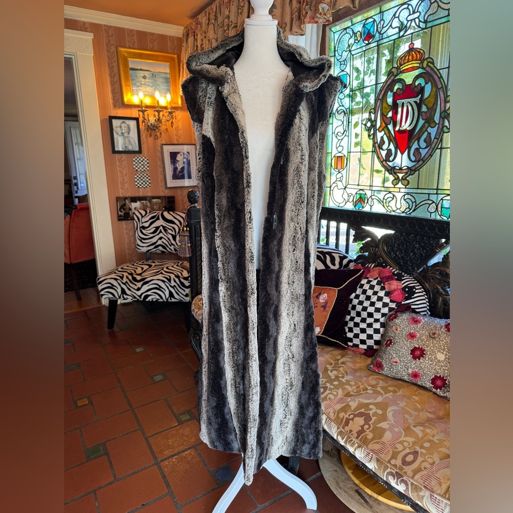 Faux Fur Hooded Vest